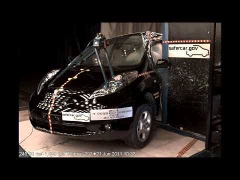Test Crash Video Nissan Leaf od 2010