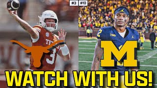 Watch With Us! | Texas Longhorns @ Michigan Wolverines | Qunn Ewers | SEC Football | 2024