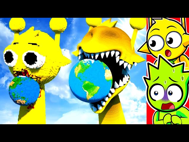 Sprunki SIMON vs Planeta GIGANTE (Animaciones Graciosas)