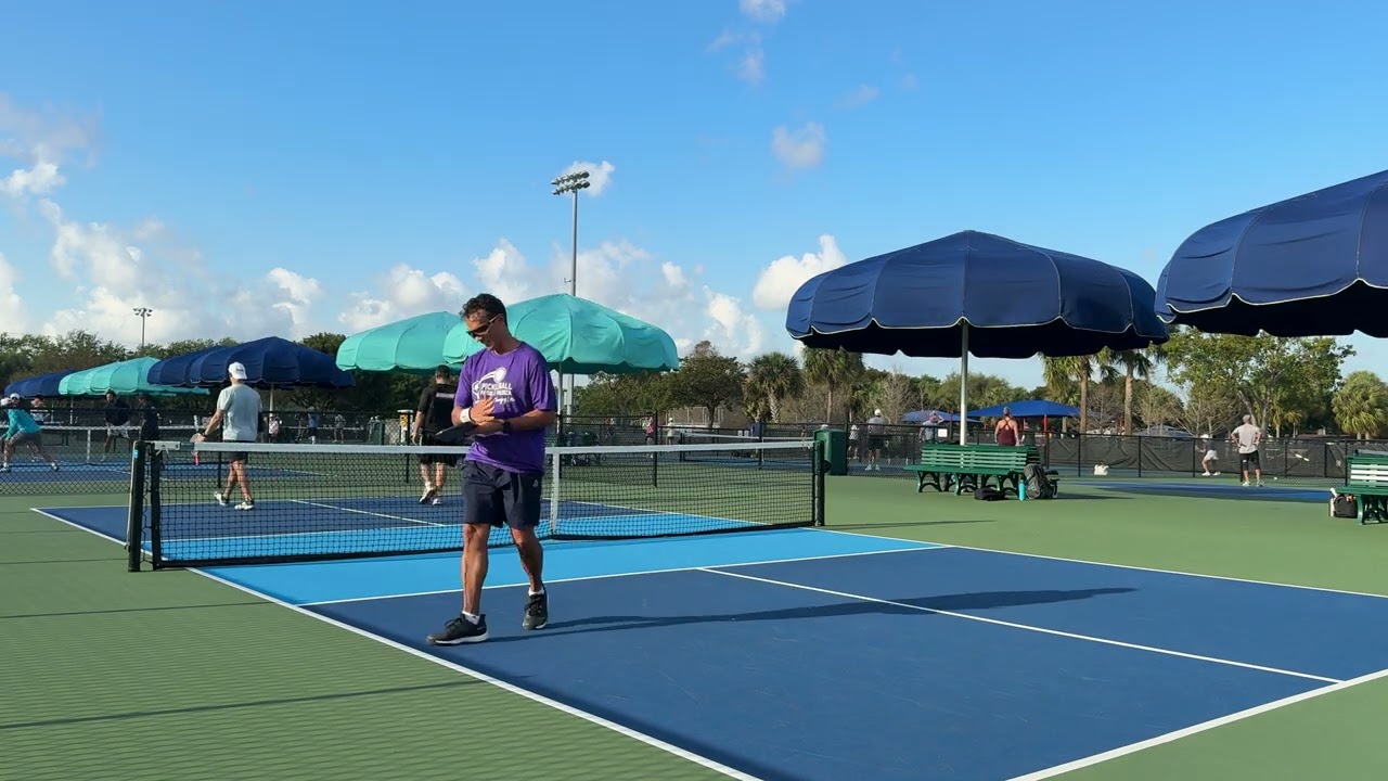 Saturday Morning Pickleball Scramble: Matt & Robby | Lilac Park | Palm Beach Gardens Florida| Game 1