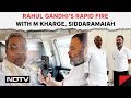 Lok Sabha Elections 2024 | Rahul Gandhis Rapid Fire With M Kharge, Siddaramaiah