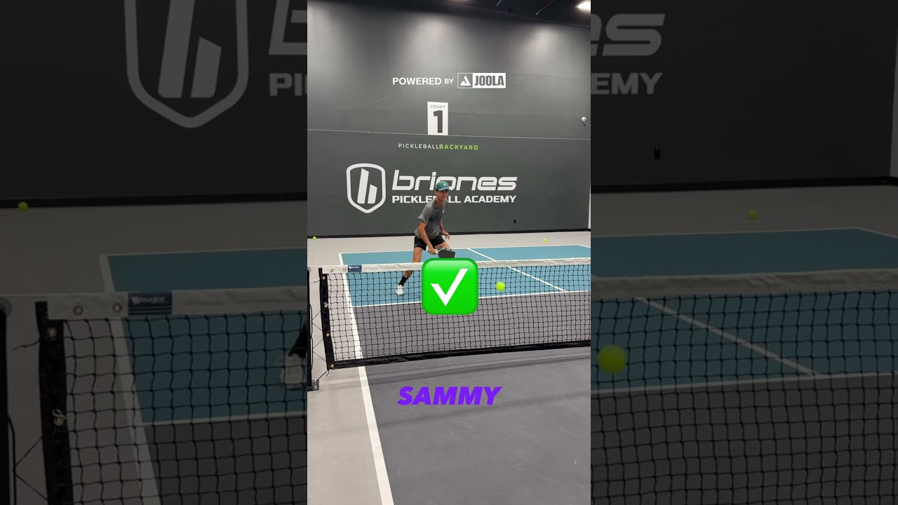 Who can get to the kitchen line? Briones Pickleball Academy Open. BrionesAcademy.com