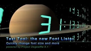 Text tools - the Font
                                            Lister