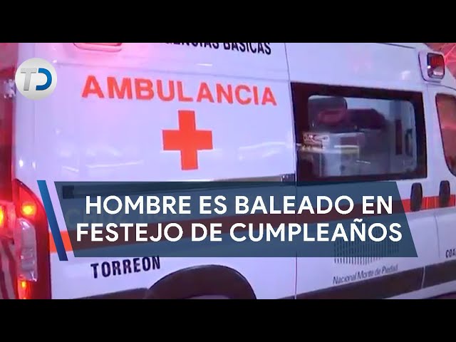Hombre es baleado en festejo de cumpleaños