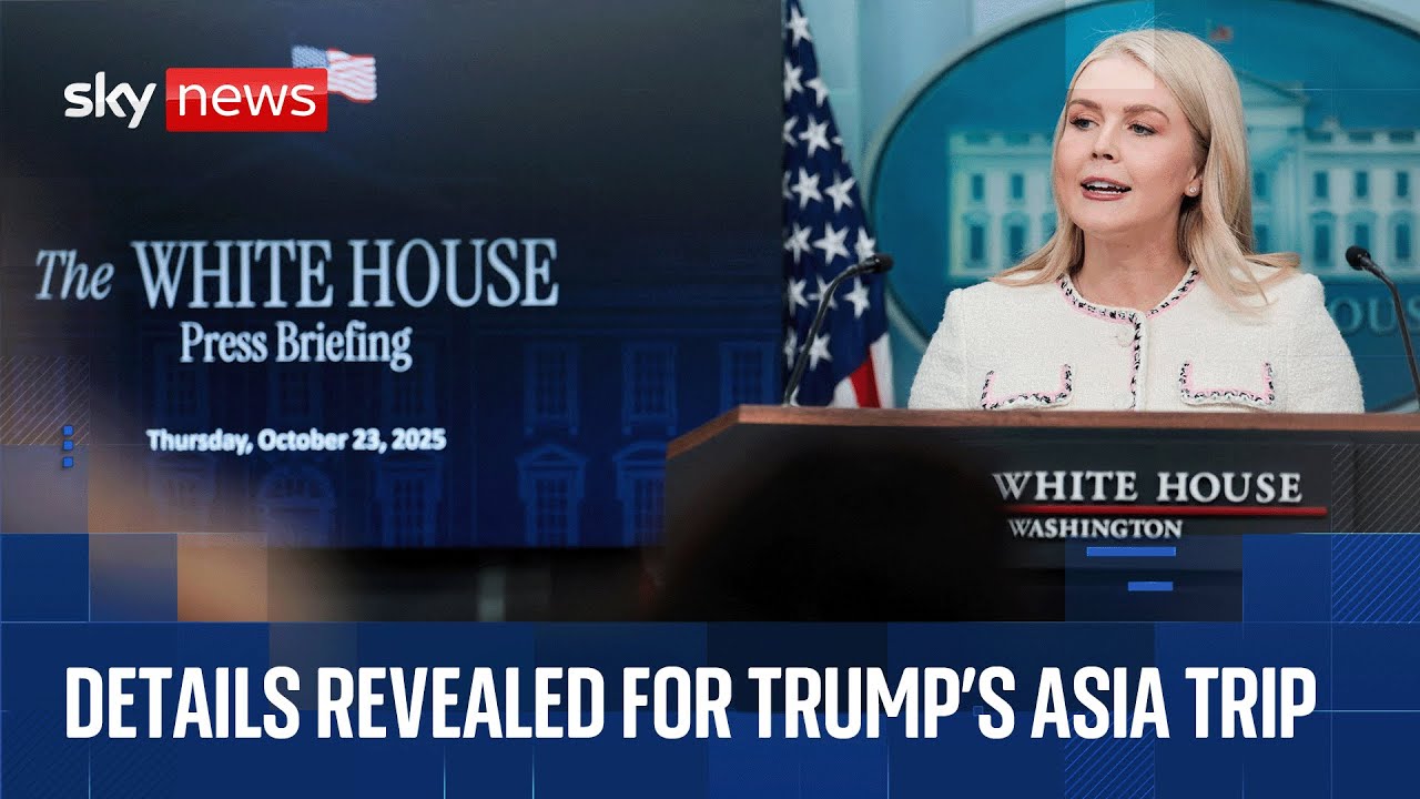 White House briefing with Trump's press secretary Karoline Leavitt