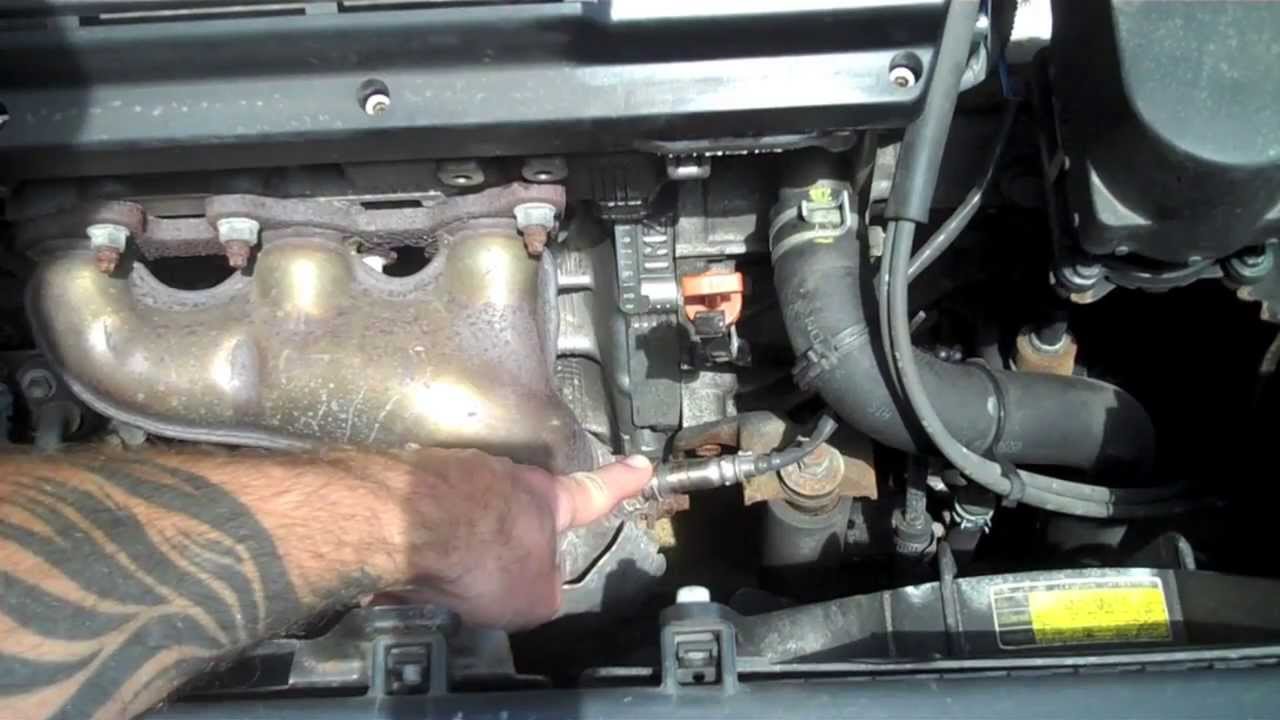 Oxygen Sensor- Bank 2 Sensor 1 Removal and Install on a ... mazda rx 8 wiring harness 