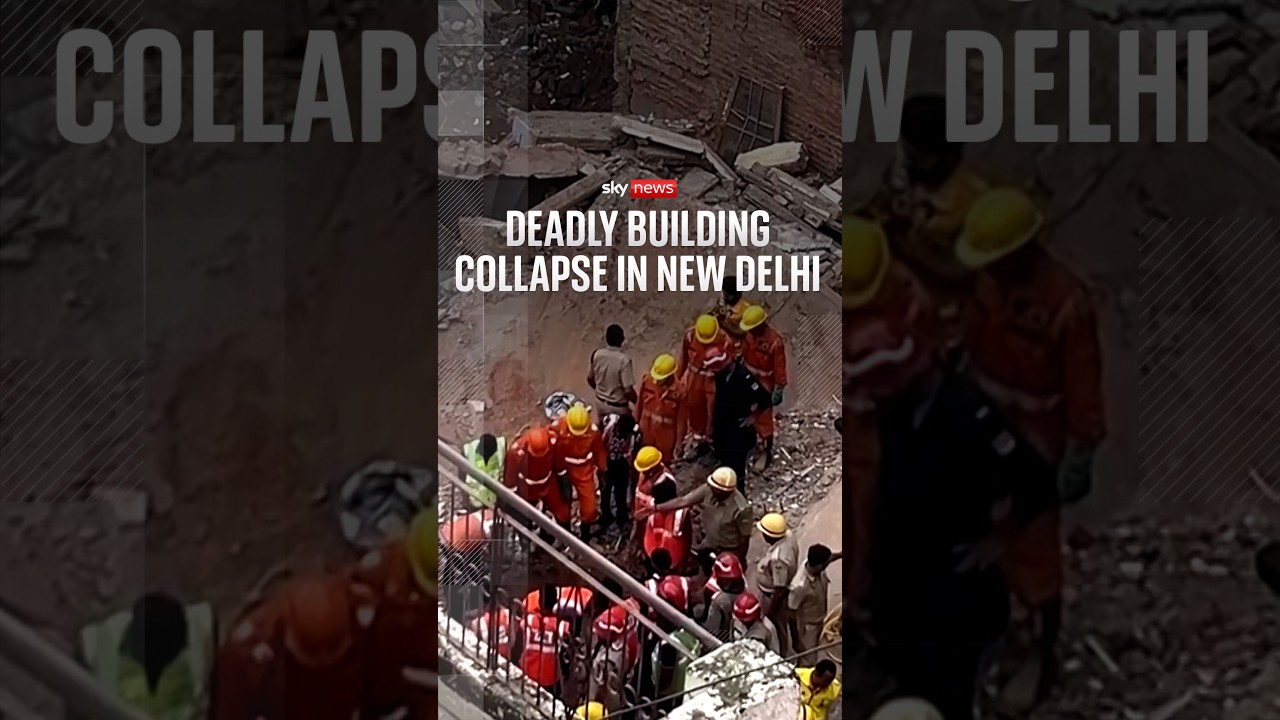 Deadly building collapse in New Delhi