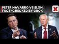 Navarro Slams Elon: Peter Navarro gets fact checked by Grok claiming it to be an AI  propoganda