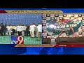 Watch: Minister Nara Lokesh tries his hand at badminton to encourage players