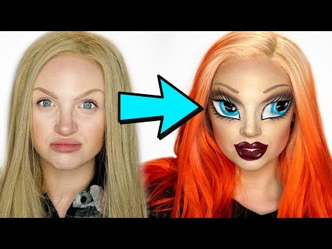 Bratz Doll Makeup Challenge (With an SFX Twist💀)