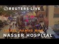 LIVE: View of Nasser Hospital in Khan Younis