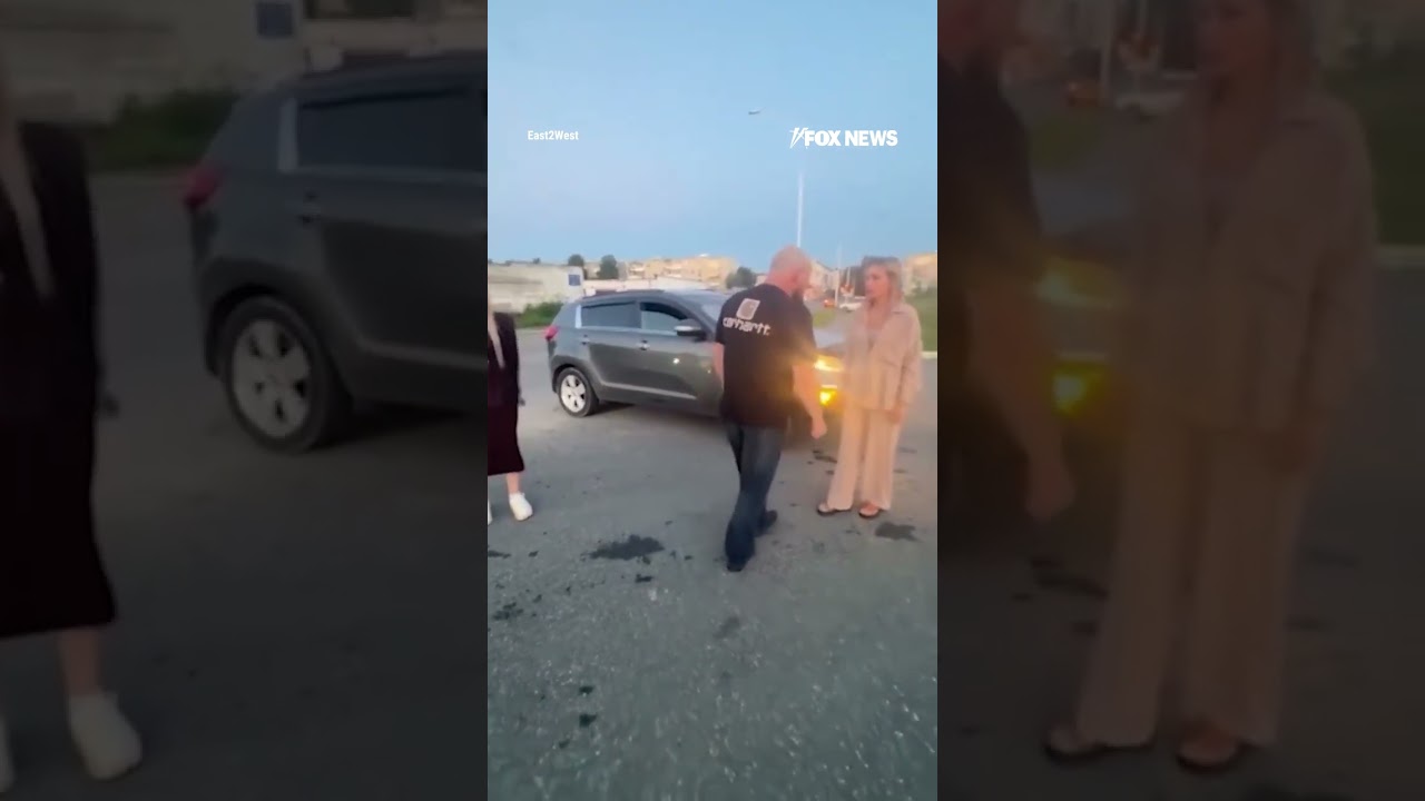 CHAOTIC scenes at Russian gas stations as drivers fight over fuel #shorts #foxnews