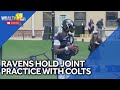 Ravens hold joint practice with Indianapolis Colts