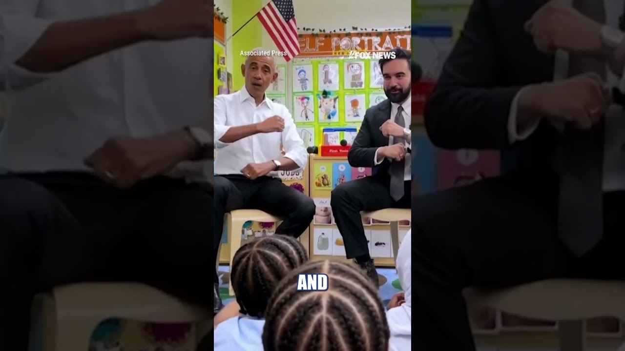 WATCH: Obama, Mamdani sing ‘Wheels on the Bus’ at childcare center #foxnews #news #shorts #obama