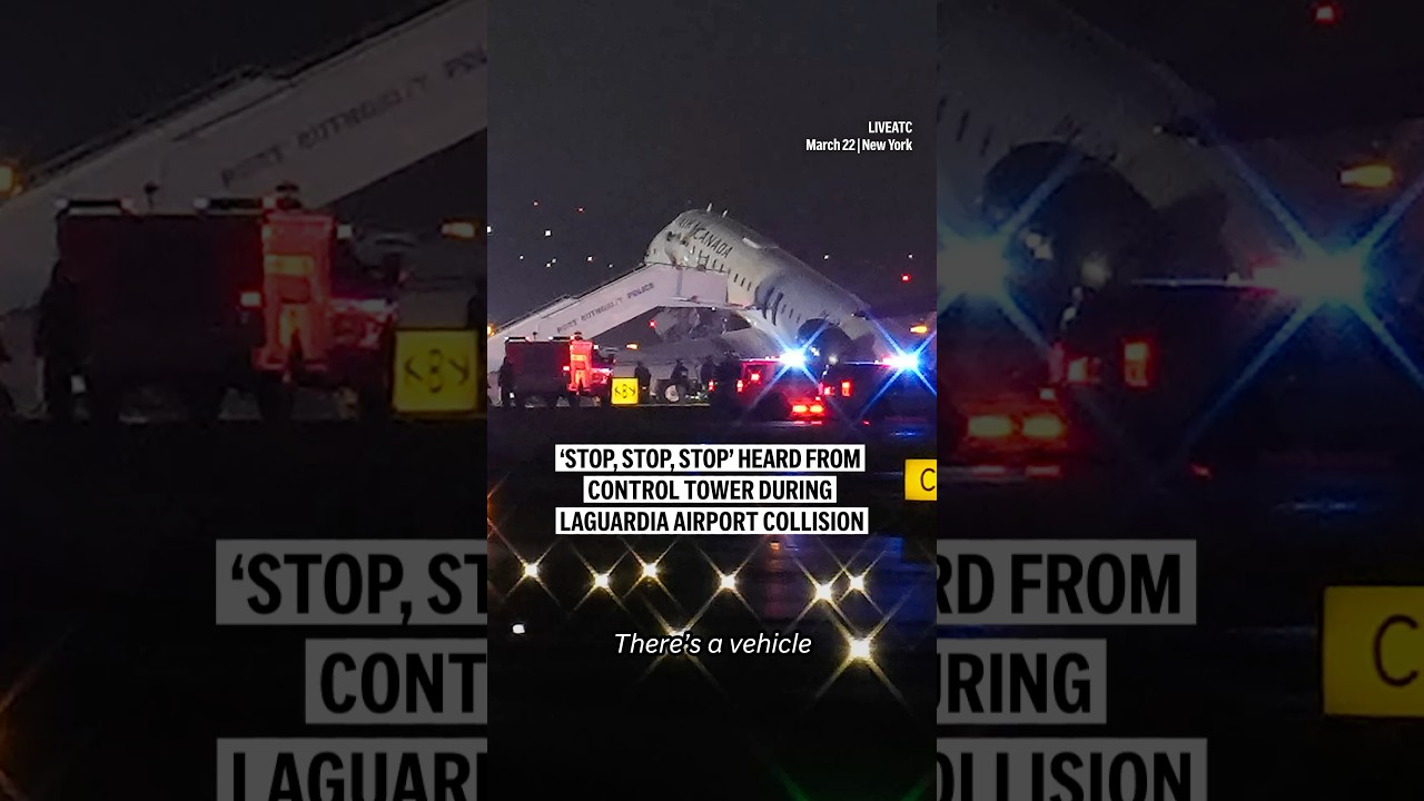 ‘Stop, stop, stop’ heard from control tower during LaGuardia Airport collision