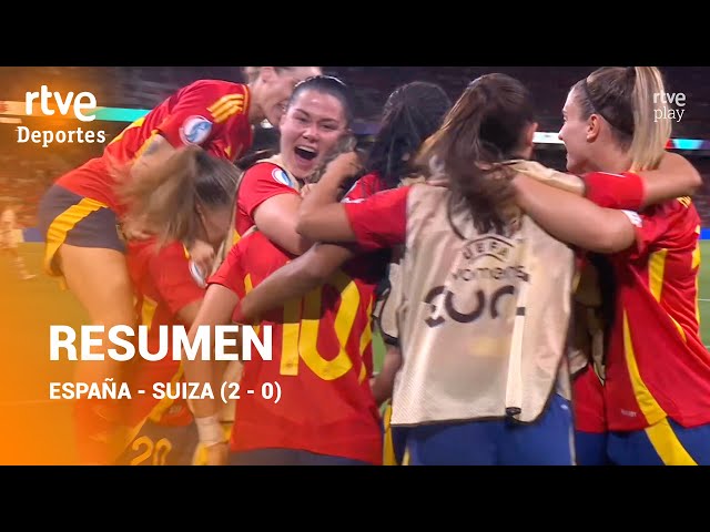 Resumen España - Suiza (2 - 0) | Cuartos de final | UEFA Women’s EURO 2025™