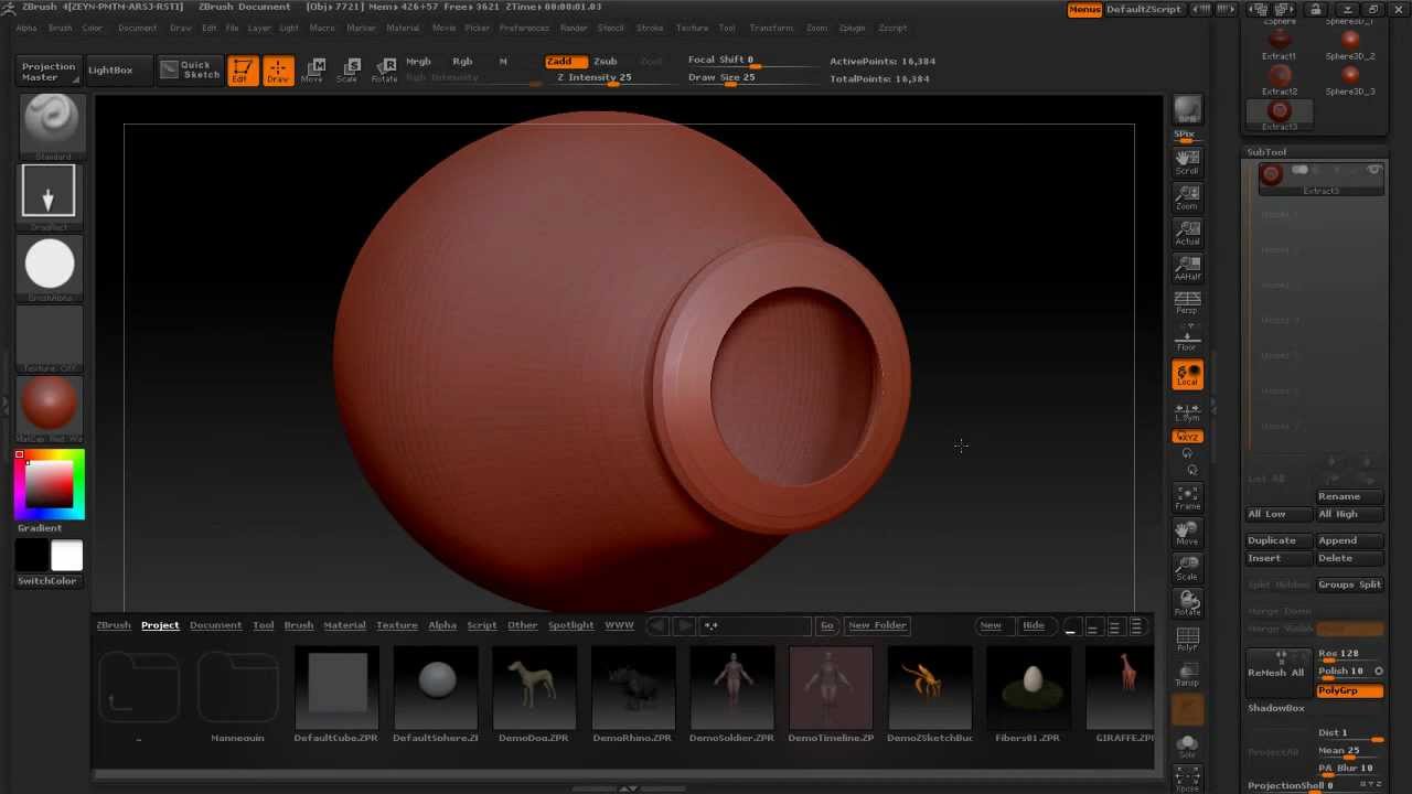 how to fill holes mesh zbrush