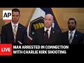 LIVE: Officials hold press briefing on search for Charlie Kirk’s killer