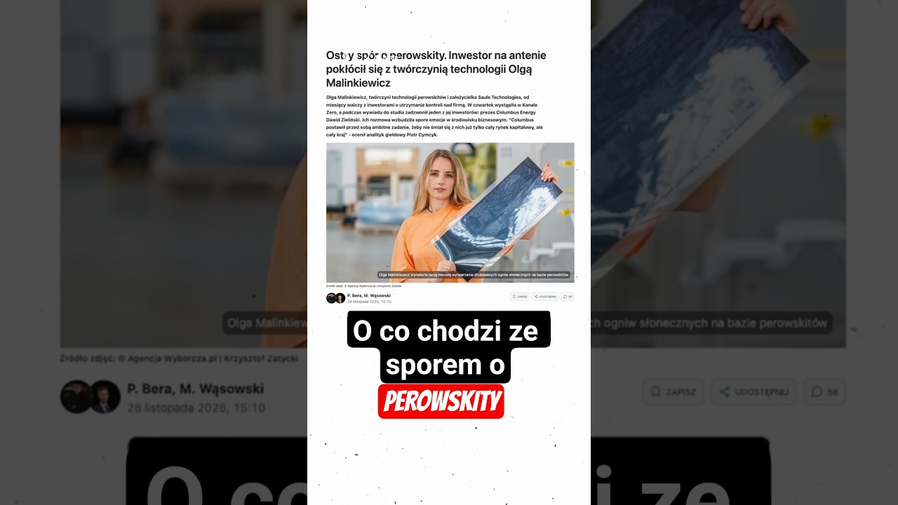 Spór o polskie perowskity #perowskity