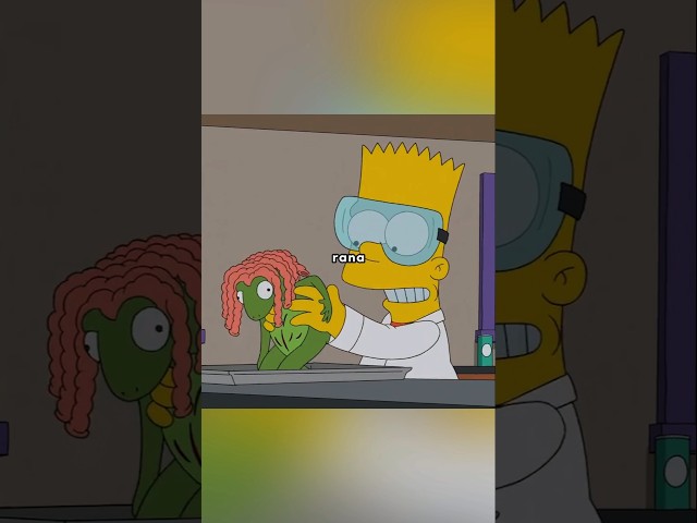 Bart en la clase de biología #lossimpson