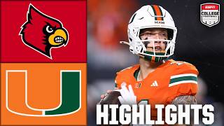 Louisville Cardinals vs. Miami Hurricanes | Full Game Highlights | ESPN College Football