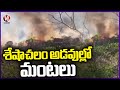 Fire Engulfed In Seshachalam Forest | Tirumala | V6 News