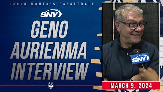 Coach Geno Auriemma on UConn overcoming Aaliyah Edwards injury to pull away from Providence | SNY