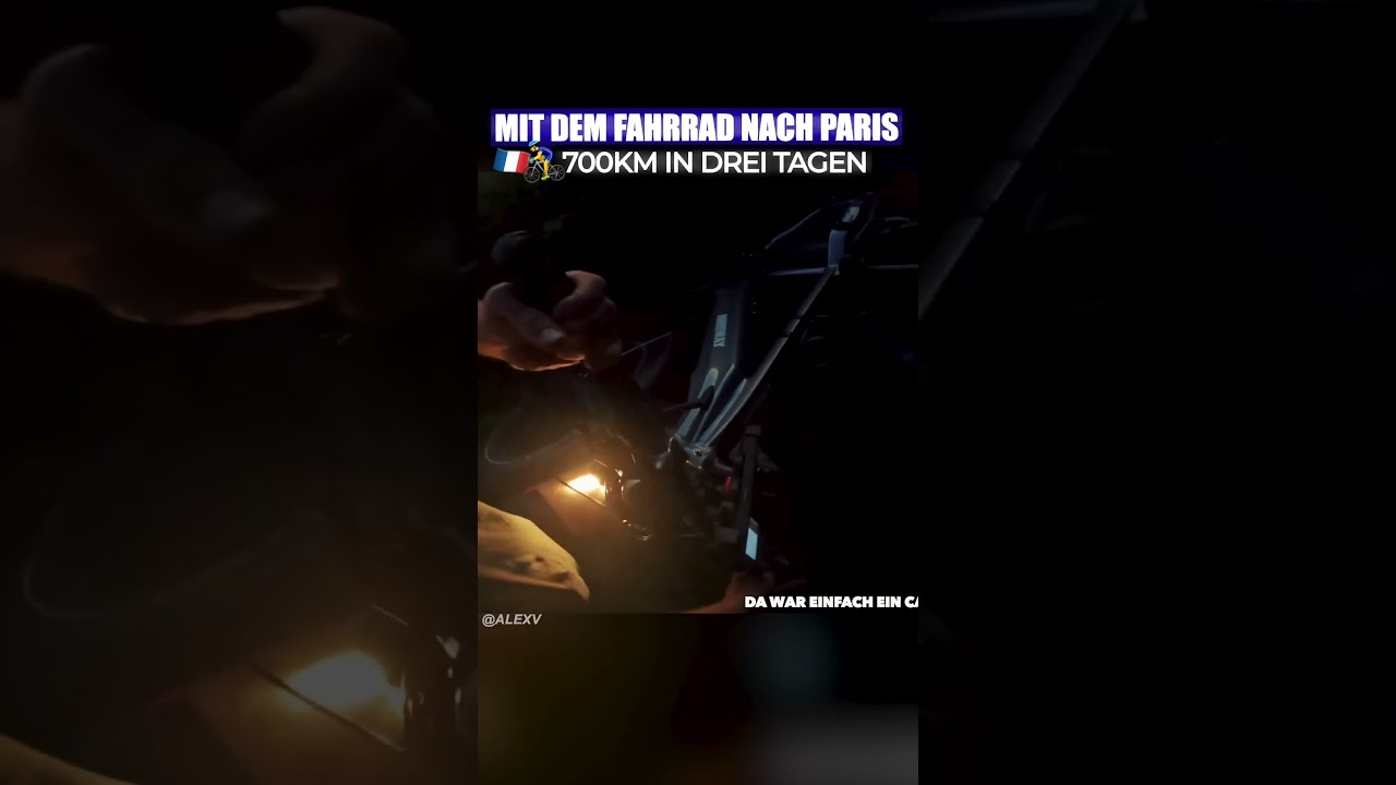 Ich bin komplett am Ende... Mit dem Fahrrad nach Paris 😤😫 alexv travel traveling traveltrips
