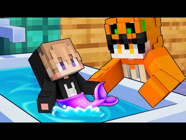 AKU BERUBAH JADI MERMAID DAN DIADOPSI DI MINECRAFT!!