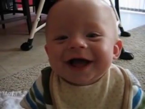 Baby Connor Laughing at Daddy Sneezing - YouTube