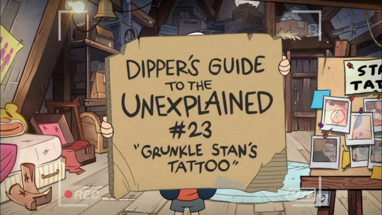 02 Stans Tattoo Gravity Falls Dippers Guide To The Unexplained