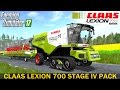 CLAAS LEXION 700 STAGE IV pack v1.4.2.1