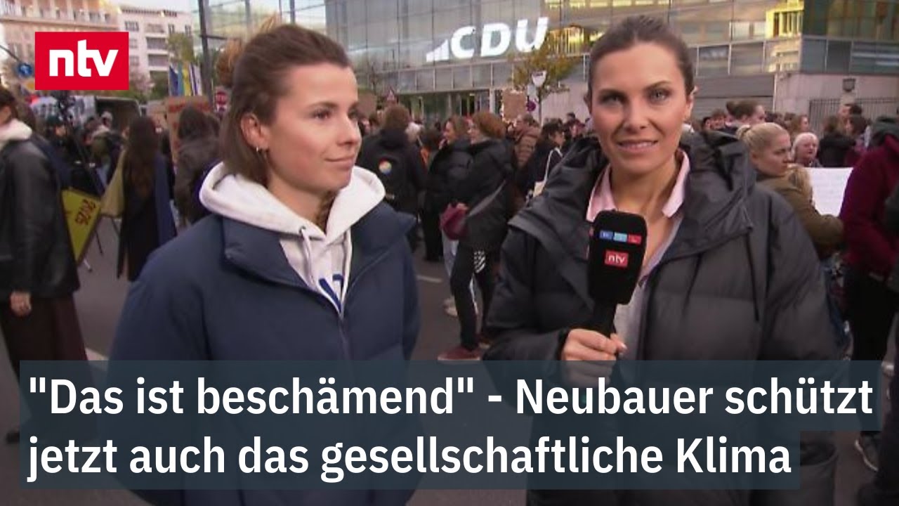 "Das ist beschämend" - Neubauer schützt jetzt auch das gesellschaftliche Klima