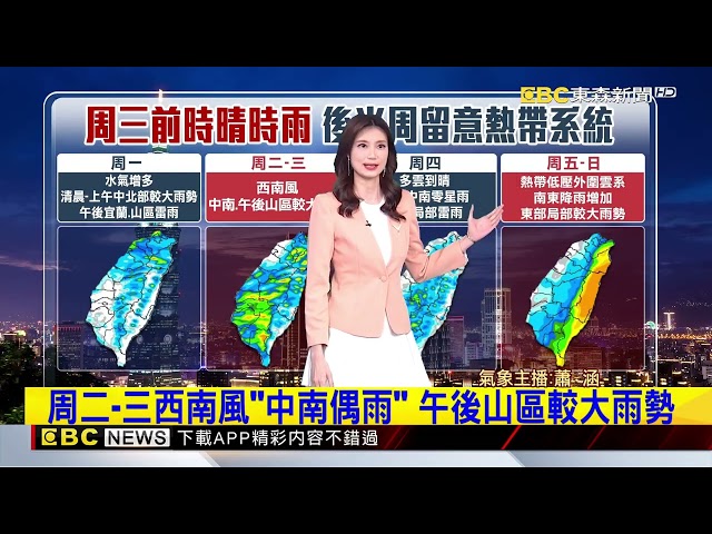 輕颱百合生成 下周又有颱風？ 侵台機率曝 【蕭涵氣象】@newsebc