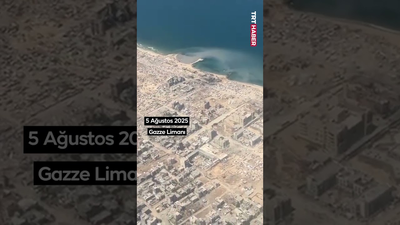 Soykırımcı İsrail'in ablukası altındaki Gazze'deki yıkım havadan görüntülendi