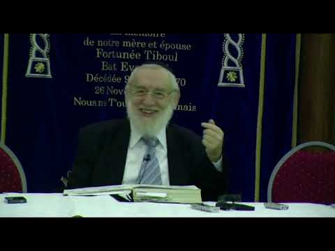 Cours du Grand Rabbin de Paris Michel Gugenheim du 25 novembre 2012