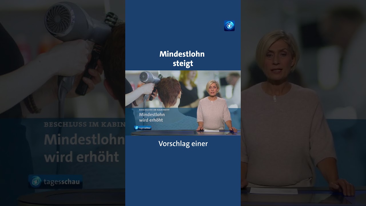Der Mindestlohn steigt zum 1. Januar auf 13,90 Euro und ein Jahr später auf 14,60 Euro tagesschau