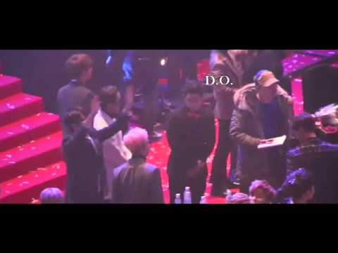 160217 BTS JIN& EXO D.O. INTERACTION!