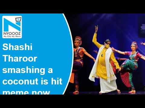 Shashi Tharoor smashing a coconut is a hit meme now, he picks his three favourites Shashi Tharoor smashing a coconut is a hit meme now, he picks his three favourites