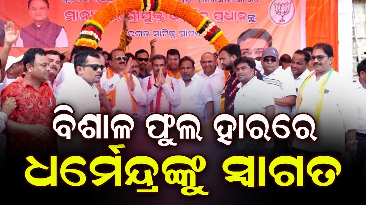 Massive Crowd At Bargarh Gandhi Chhak To Welcome MP Dharmendra Pradhan | Argus News