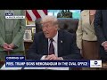 President Trump signs memorandum in the Oval Office: LIVE  - 51:21 min - News - Video