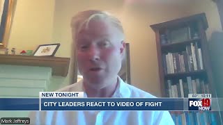 City leaders react to video of fight