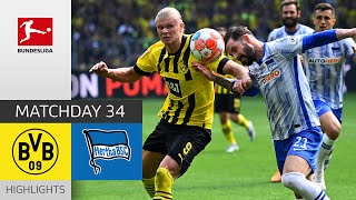 Borussia Dortmund — Hertha Berlin 2-1 | Highlights | Matchday 34 – Bundesliga 2021/22