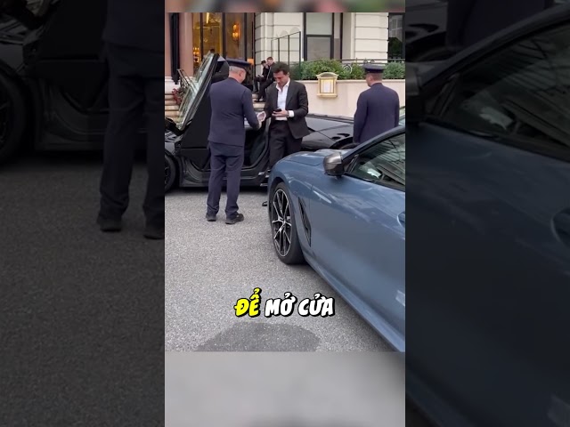 Cái bắt tay là lí do vị tỷ phú lái Lamborghini này được ưu tiên tại Monaco #sieuxe #shorts