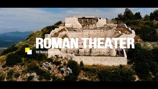 The Roman Theater - Teatro tempio di Monte S.Nicola a Pietravairano/cinematic drone video 4k
