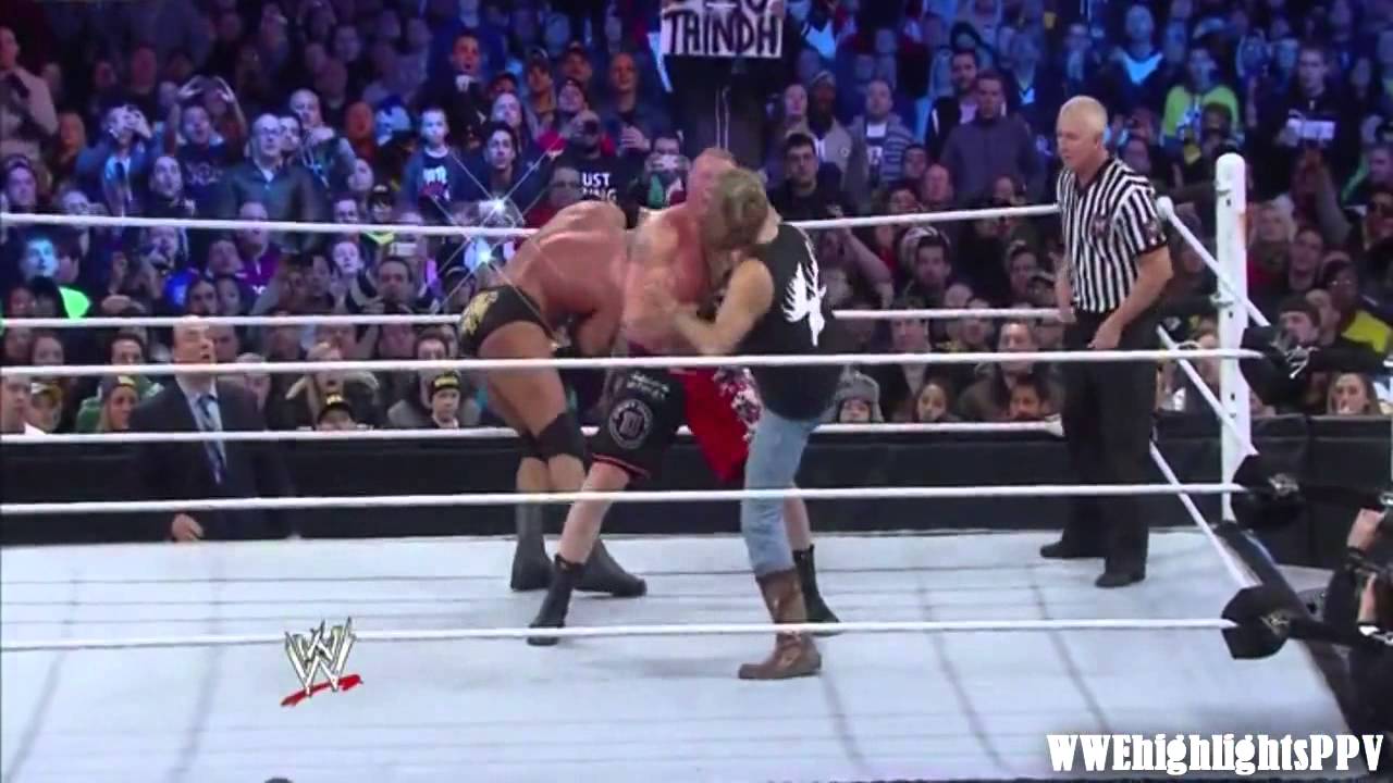 WWE Wrestlemania 29 Brock Lesnar vs. Triple H Highlights HD - YouTube