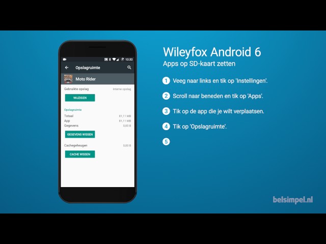 Wileyfox Swift 2 - Apps Op Sd-Kaart Zetten - Belsimpel