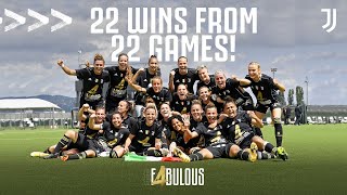 22/22 Wins Completes PERFECT SEASON For Juventus Women! | Winning Moment and Trophy Lift | #F4BULOUS