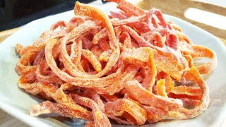 Cách làm mứt cà rốt dẻo dẻo, dai dai, thơm ngon đón tết