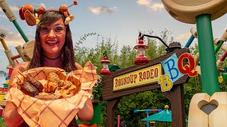 Roundup rodeo BBQ anniversary MENU UPDATE 🤠 Disney World Hollywood Studios food review 2024